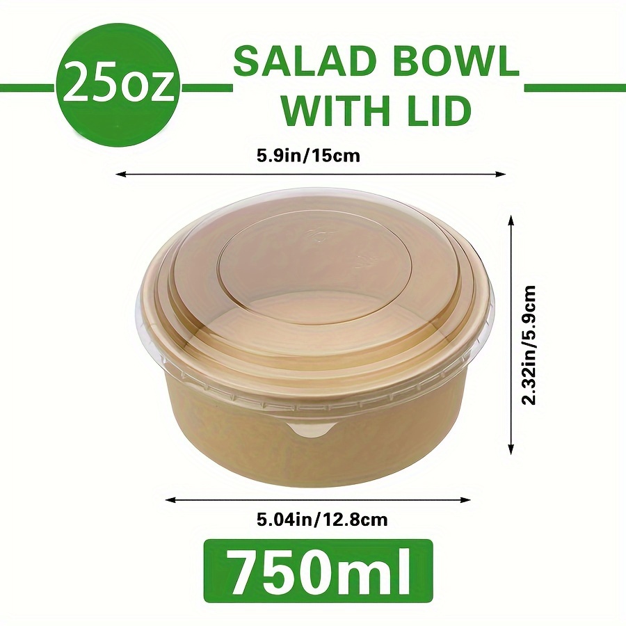 Bols en papier avec couvercles - Food Storage Lunch Box avis et prix