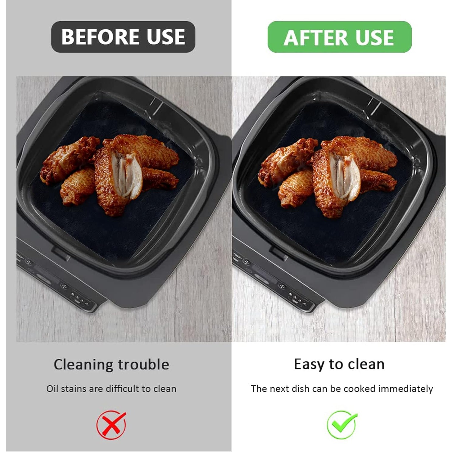 Ensemble de doublures en Silic - Ninja Air Fryer Af300 avis et prix